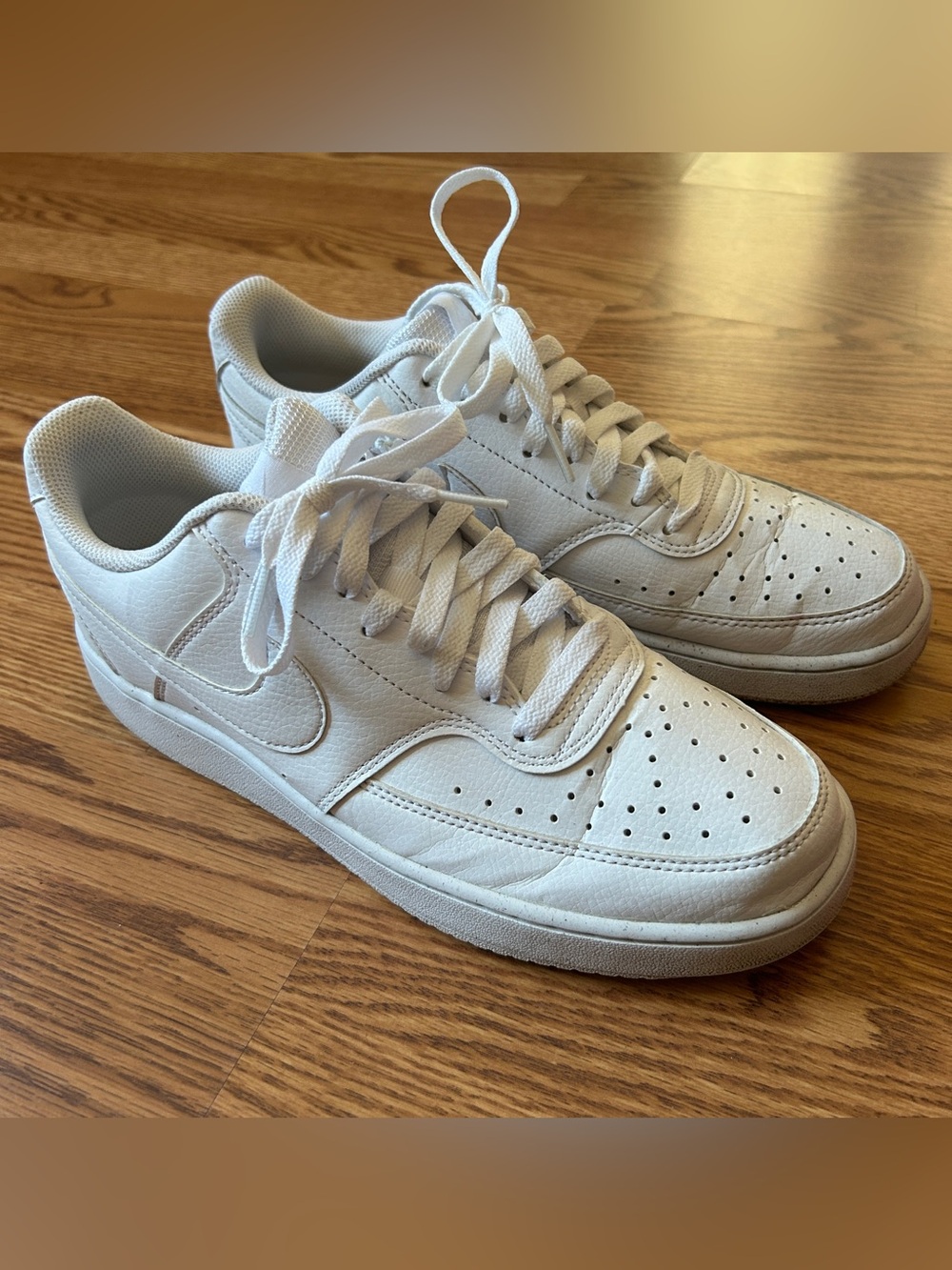 Nike court vision white sneakers